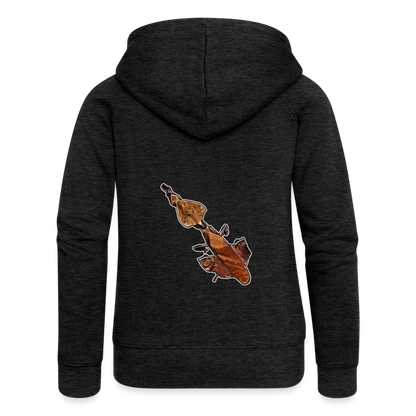 Frauen Zip-Hoodie Phyllocrania paradoxa female - Anthrazit