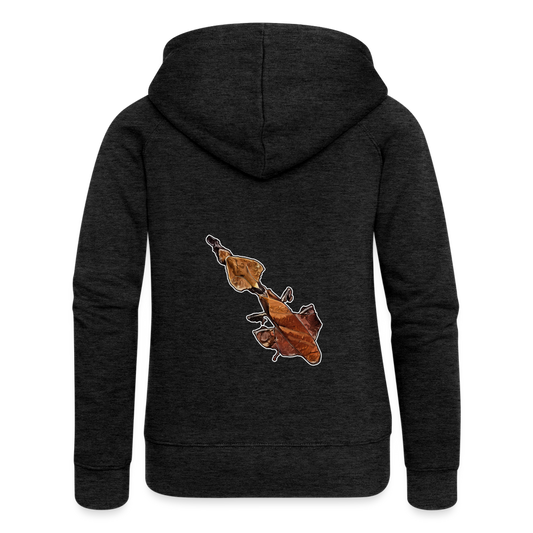 Frauen Zip-Hoodie Phyllocrania paradoxa female - Anthrazit