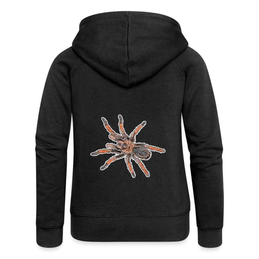 Frauen Zip-Hoodie Brachypelma emilia - Schwarz