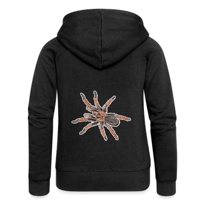 Frauen Zip-Hoodie Brachypelma emilia - Schwarz