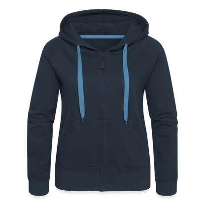 Frauen Zip-Hoodie Acanthoscurria geniculata - Navy