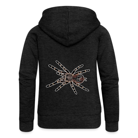 Frauen Zip-Hoodie Acanthoscurria geniculata - Anthrazit