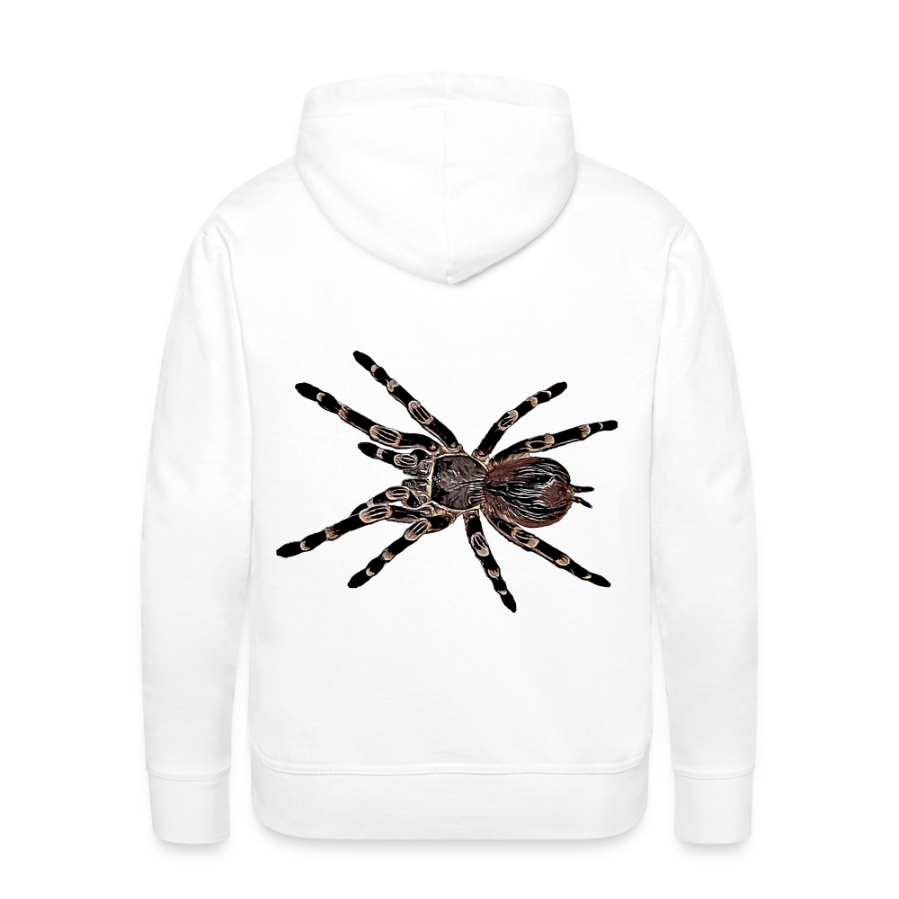 Männer Hoodie Acanthoscurria geniculata - weiß