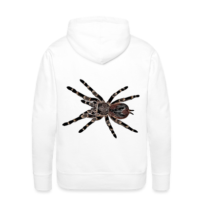 Männer Hoodie Acanthoscurria geniculata - weiß