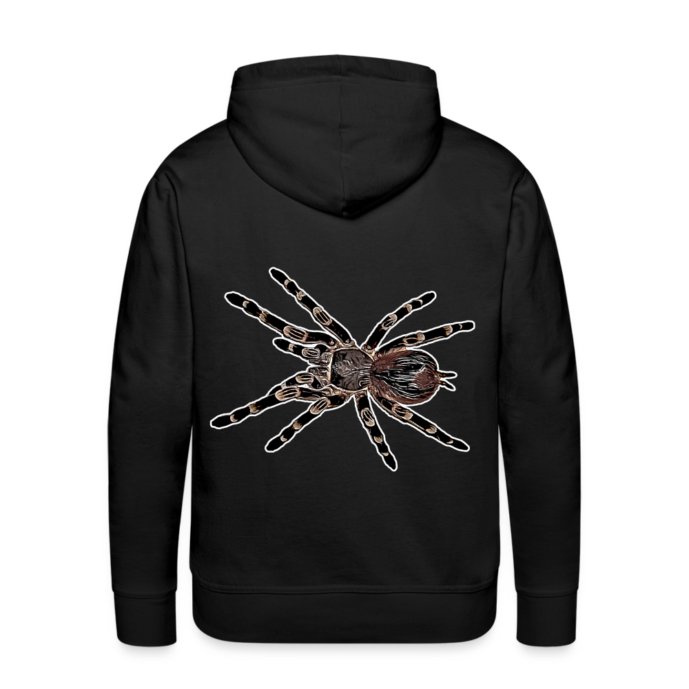 Männer Hoodie Acanthoscurria geniculata - Schwarz