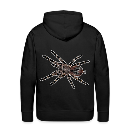 Männer Hoodie Acanthoscurria geniculata - Schwarz