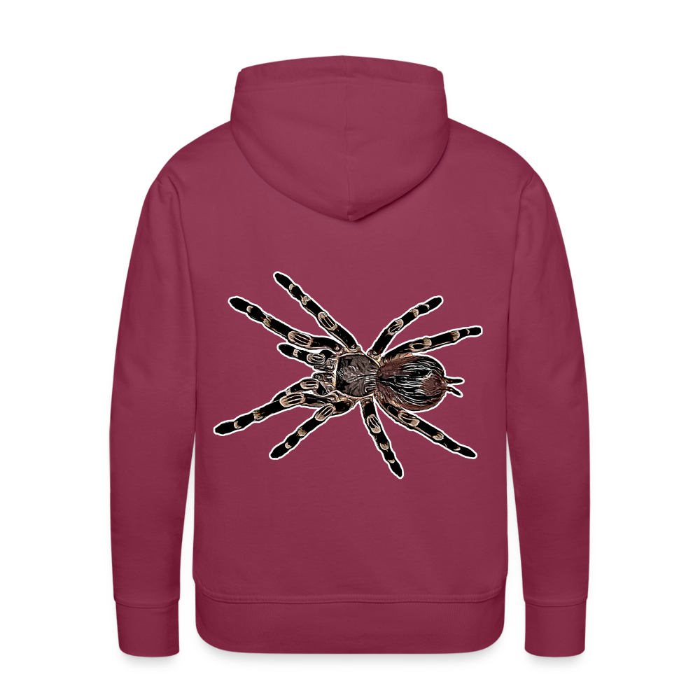 Männer Hoodie Acanthoscurria geniculata - Bordeaux