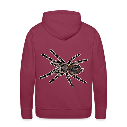 Männer Hoodie Acanthoscurria geniculata - Bordeaux