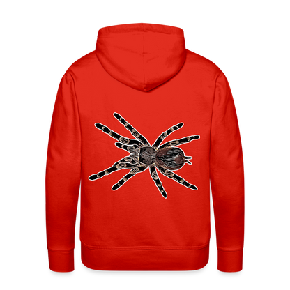 Männer Hoodie Acanthoscurria geniculata - Rot