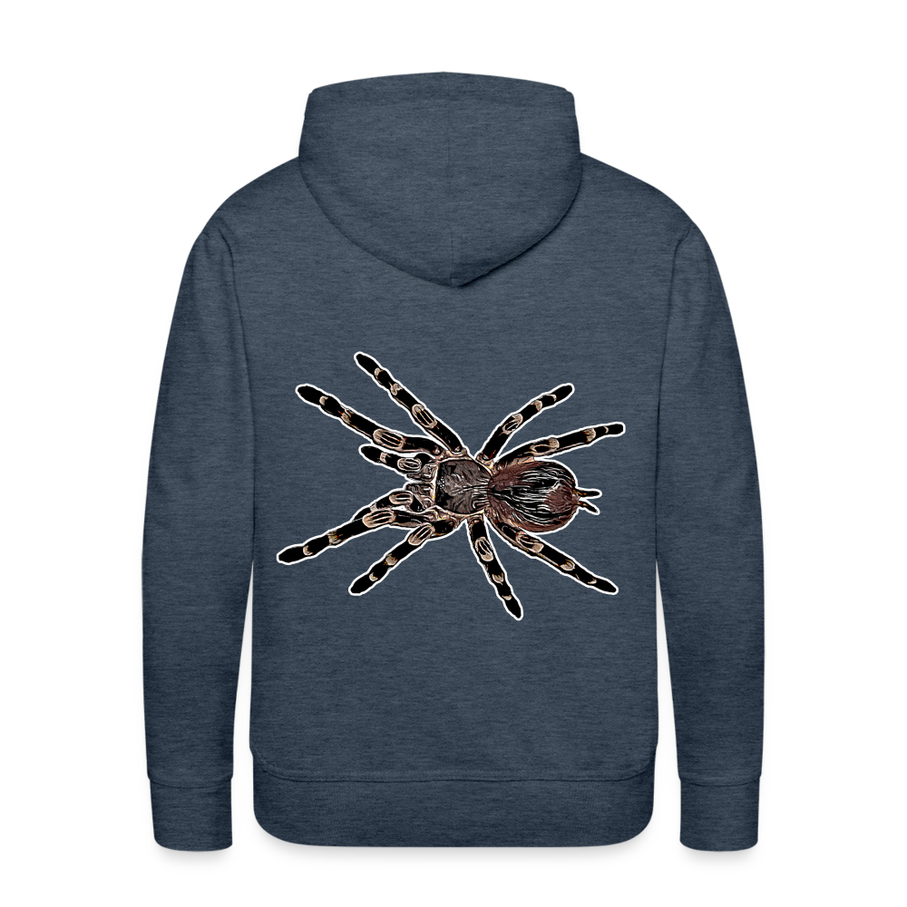 Männer Hoodie Acanthoscurria geniculata - Jeansblau