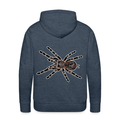 Männer Hoodie Acanthoscurria geniculata - Jeansblau