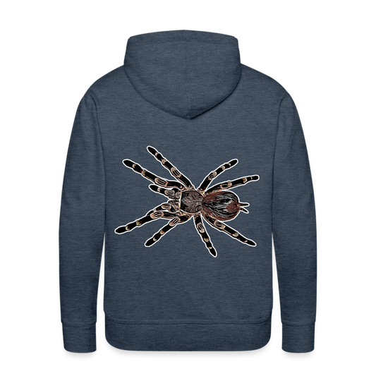 Männer Hoodie Acanthoscurria geniculata - Jeansblau