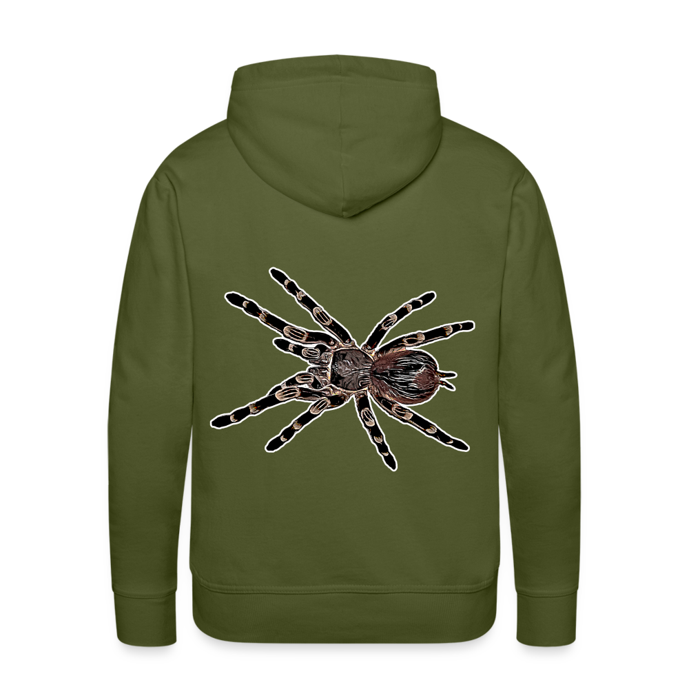 Männer Hoodie Acanthoscurria geniculata - Olivgrün