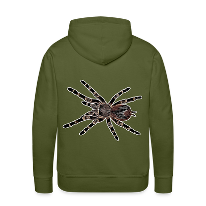 Männer Hoodie Acanthoscurria geniculata - Olivgrün