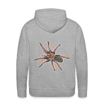 Männer Hoodie Brachypelma emilia - Grau meliert
