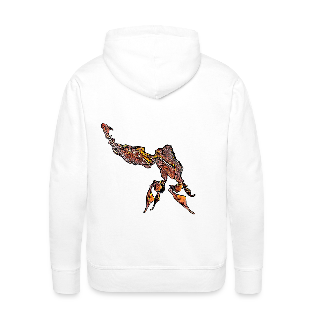 Männer Hoodie Phyllocrania paradoxa male - weiß