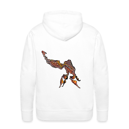 Männer Hoodie Phyllocrania paradoxa male - weiß