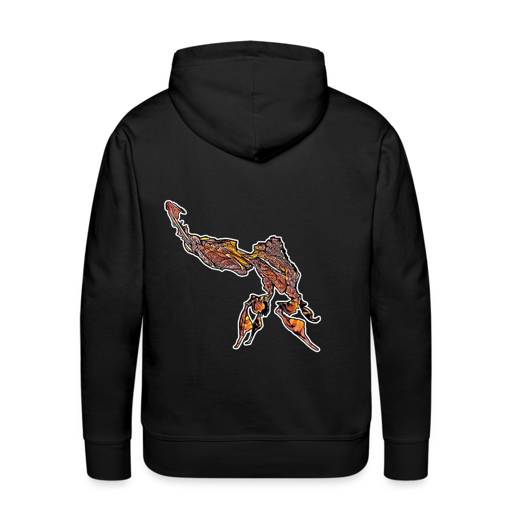 Männer Hoodie Phyllocrania paradoxa male - Schwarz