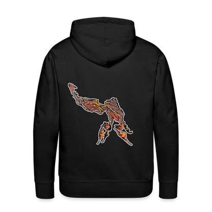 Männer Hoodie Phyllocrania paradoxa male - Schwarz