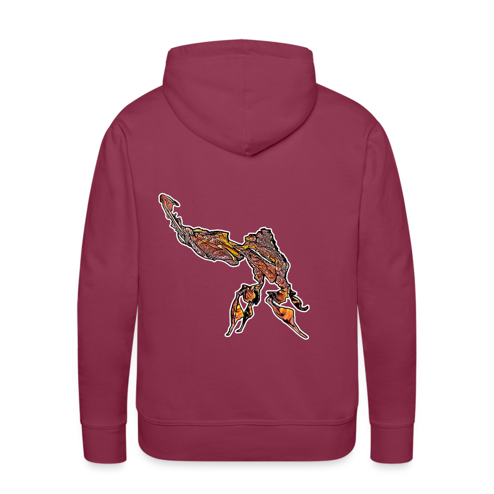 Männer Hoodie Phyllocrania paradoxa male - Bordeaux