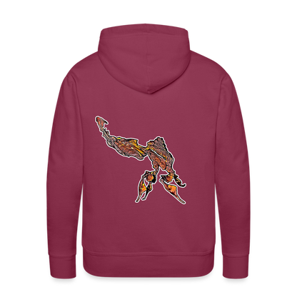 Männer Hoodie Phyllocrania paradoxa male - Bordeaux
