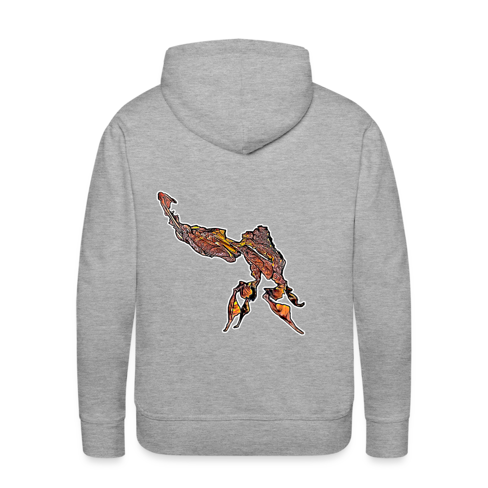 Männer Hoodie Phyllocrania paradoxa male - Grau meliert