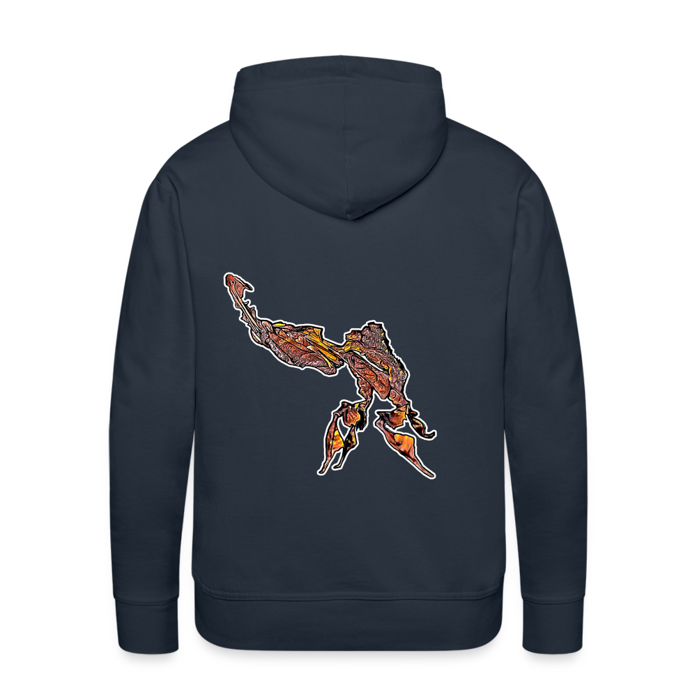 Männer Hoodie Phyllocrania paradoxa male - Navy