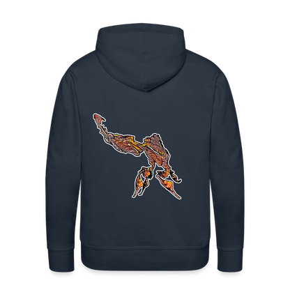 Männer Hoodie Phyllocrania paradoxa male - Navy