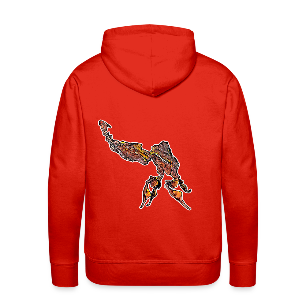 Männer Hoodie Phyllocrania paradoxa male - Rot