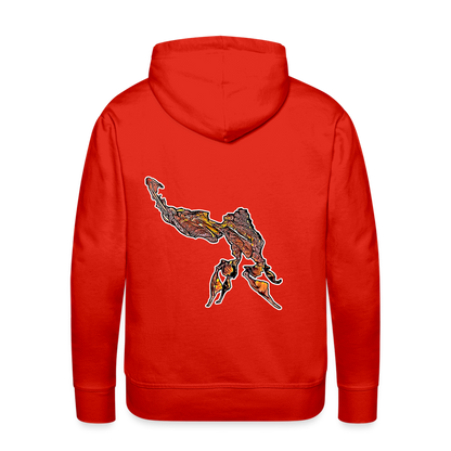 Männer Hoodie Phyllocrania paradoxa male - Rot