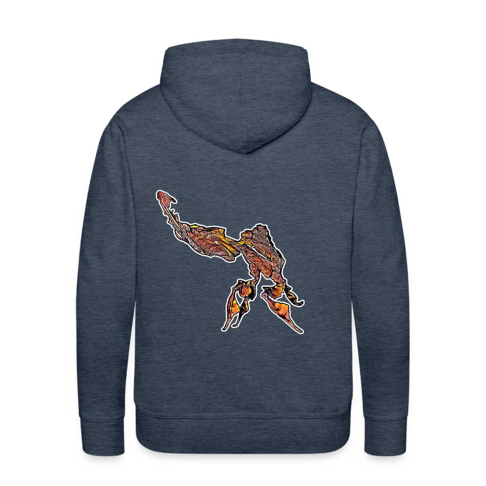 Männer Hoodie Phyllocrania paradoxa male - Jeansblau