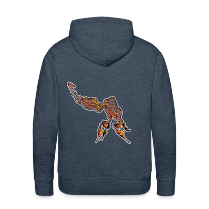 Männer Hoodie Phyllocrania paradoxa male - Jeansblau