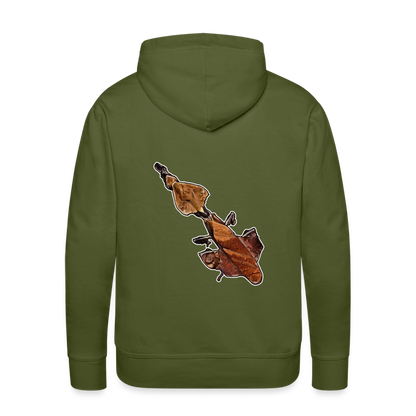 Männer Hoodie Phyllocrania paradoxa female - Olivgrün