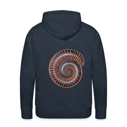 Männer Hoodie Archispirostreptus gigas - Navy