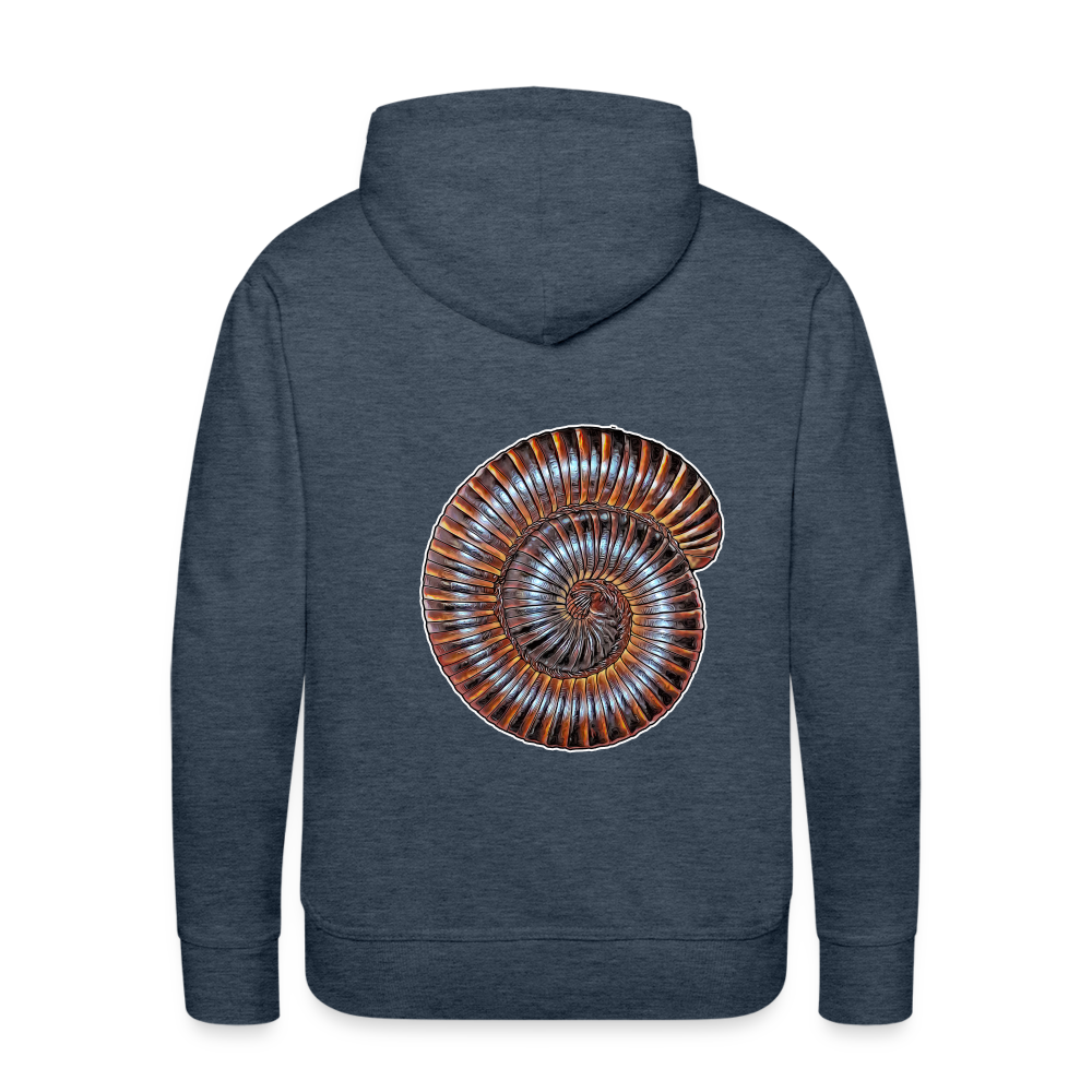 Männer Hoodie Archispirostreptus gigas - Jeansblau