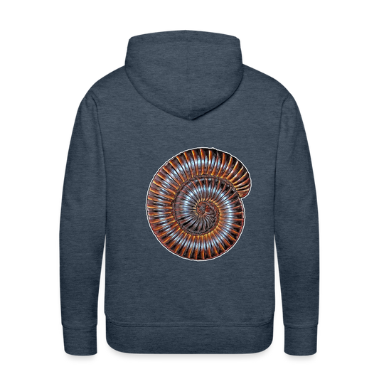 Männer Hoodie Archispirostreptus gigas - Jeansblau