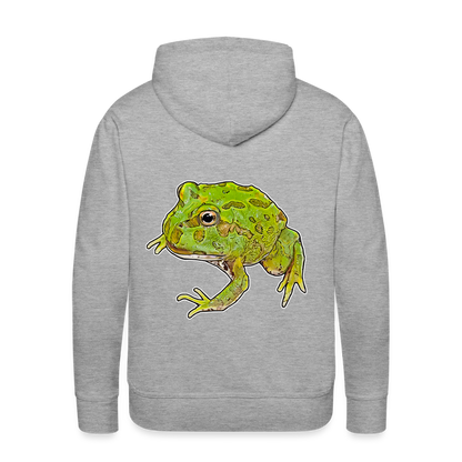 Männer Hoodie Ceratophrys cranwelli Peppermint Blue - Grau meliert