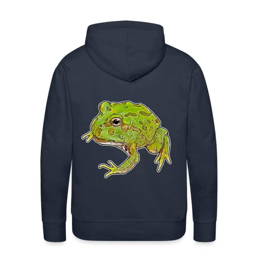 Männer Hoodie Ceratophrys cranwelli Peppermint Blue - Navy