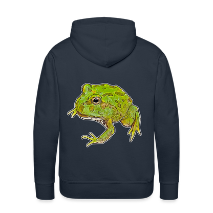 Männer Hoodie Ceratophrys cranwelli Peppermint Blue - Navy