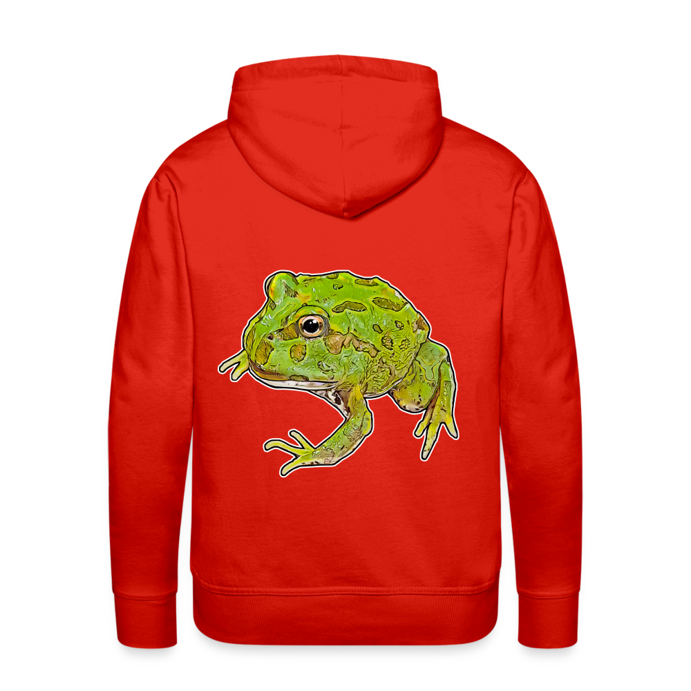 Männer Hoodie Ceratophrys cranwelli Peppermint Blue - Rot