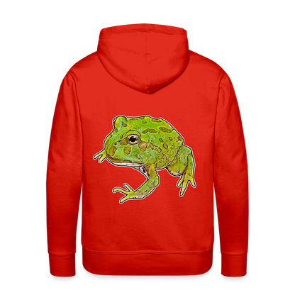 Männer Hoodie Ceratophrys cranwelli Peppermint Blue - Rot