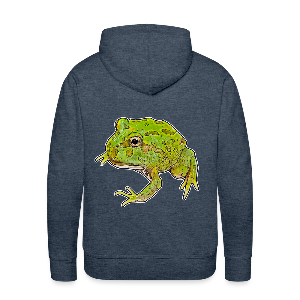 Männer Hoodie Ceratophrys cranwelli Peppermint Blue - Jeansblau