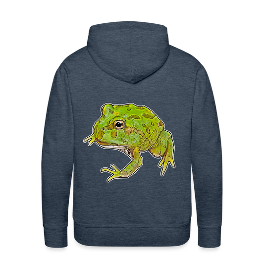 Männer Hoodie Ceratophrys cranwelli Peppermint Blue - Jeansblau