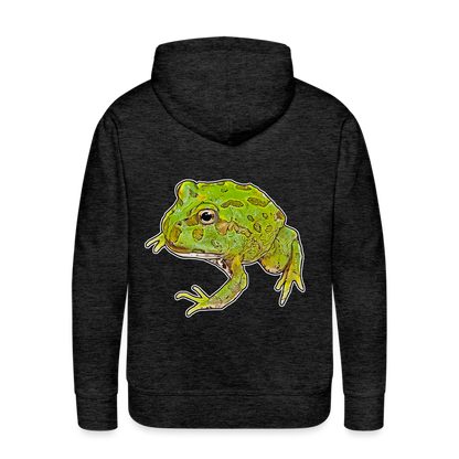 Männer Hoodie Ceratophrys cranwelli Peppermint Blue - Anthrazit