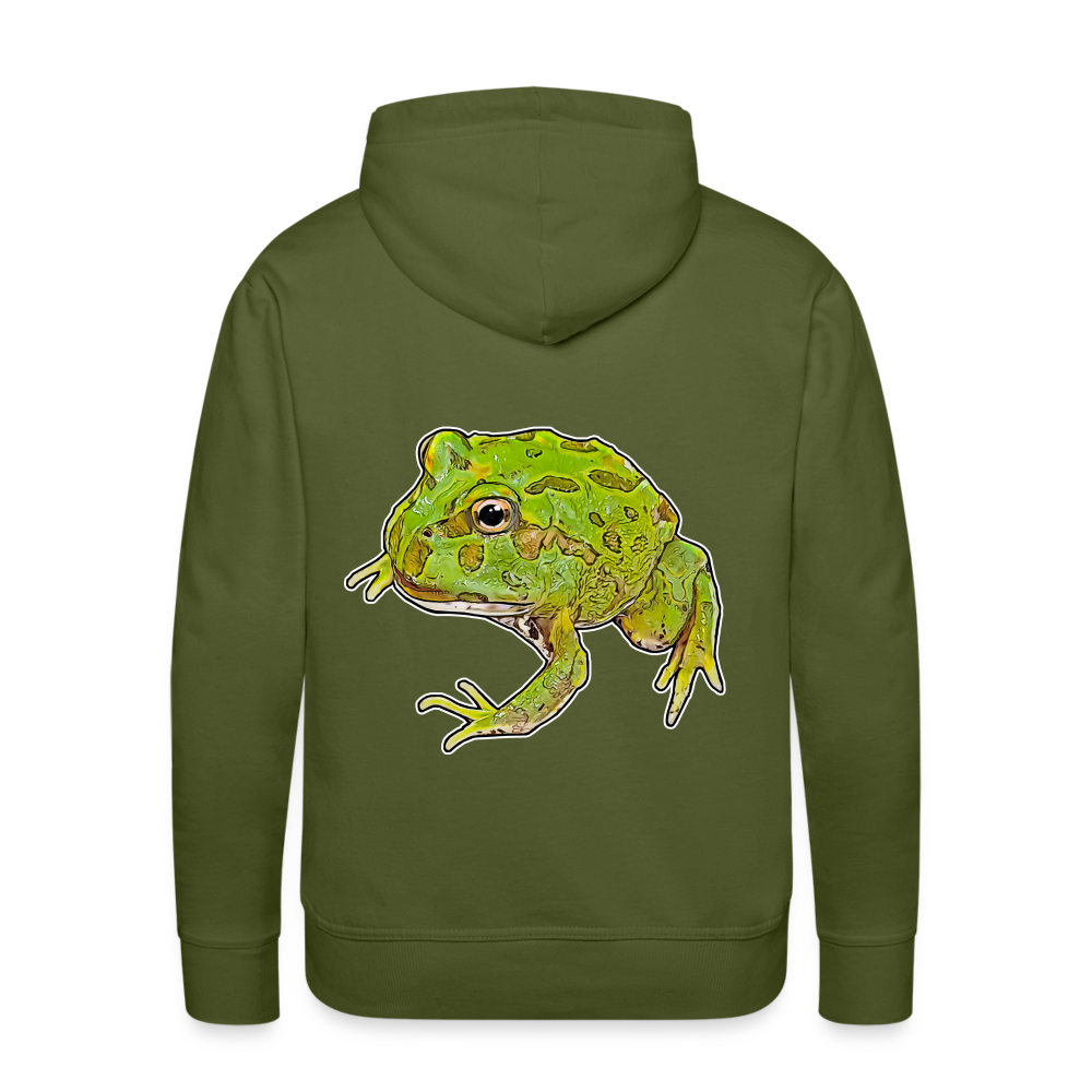 Männer Hoodie Ceratophrys cranwelli Peppermint Blue - Olivgrün