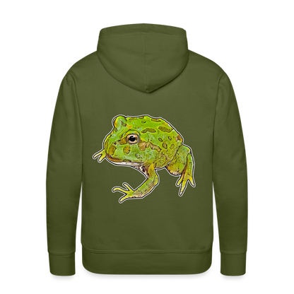 Männer Hoodie Ceratophrys cranwelli Peppermint Blue - Olivgrün