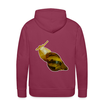 Männer Hoodie Achatina reticulata Low Poly - Bordeaux