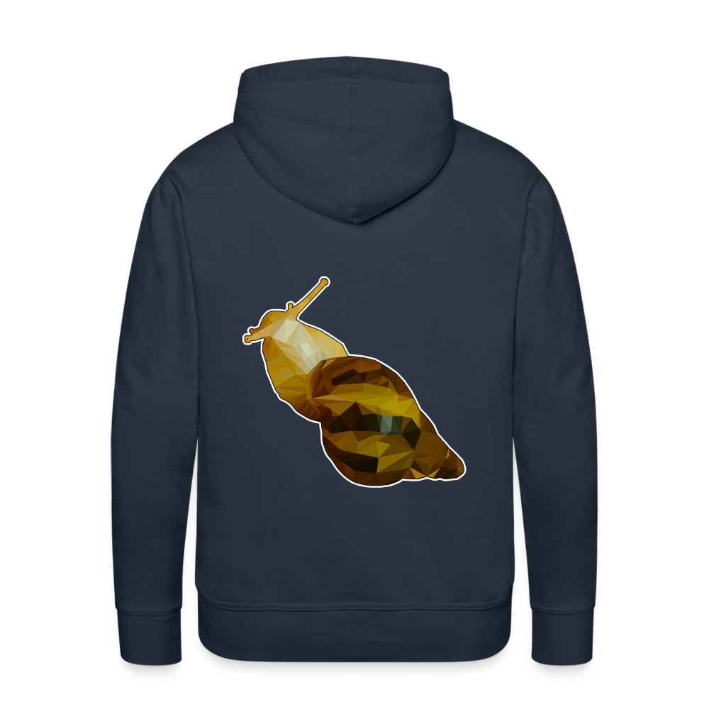 Männer Hoodie Achatina reticulata Low Poly - Navy