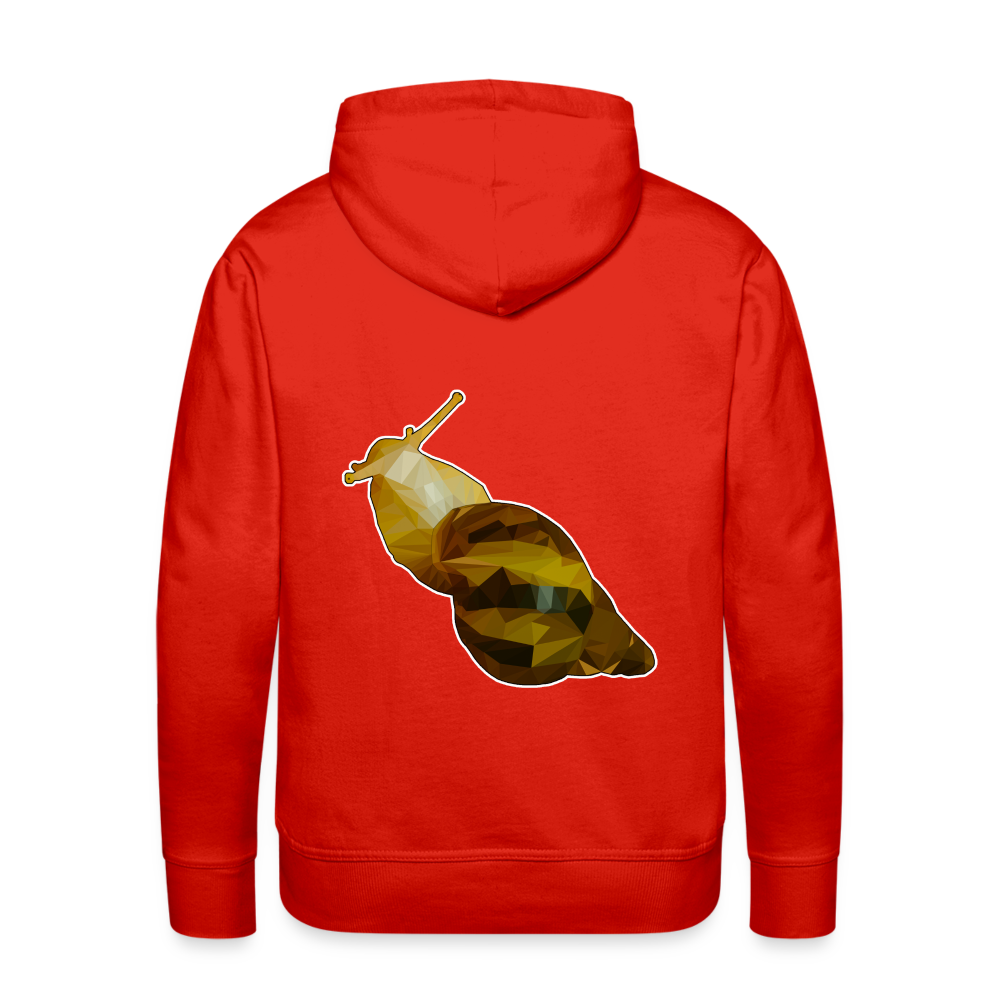 Männer Hoodie Achatina reticulata Low Poly - Rot
