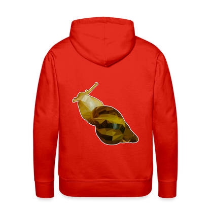 Männer Hoodie Achatina reticulata Low Poly - Rot